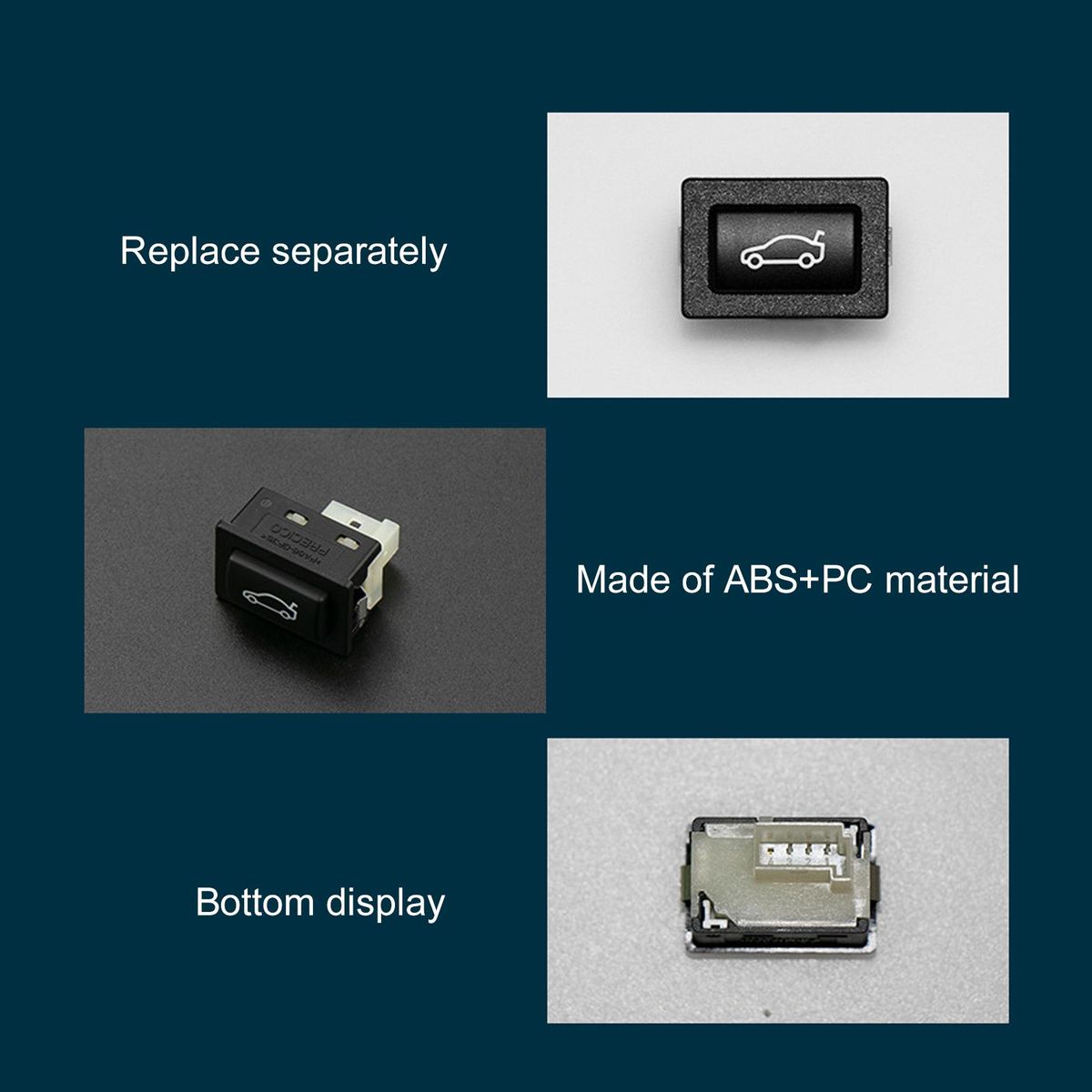 Tailgate Rear Trunk Switch Button Cover Replacement for BMW 1 2 3 4 5 6 7 X1 X3 X4 Z4 Series E60 E70 E90 F20 F22 F30 F36 F10 F01 F25 E84 E89