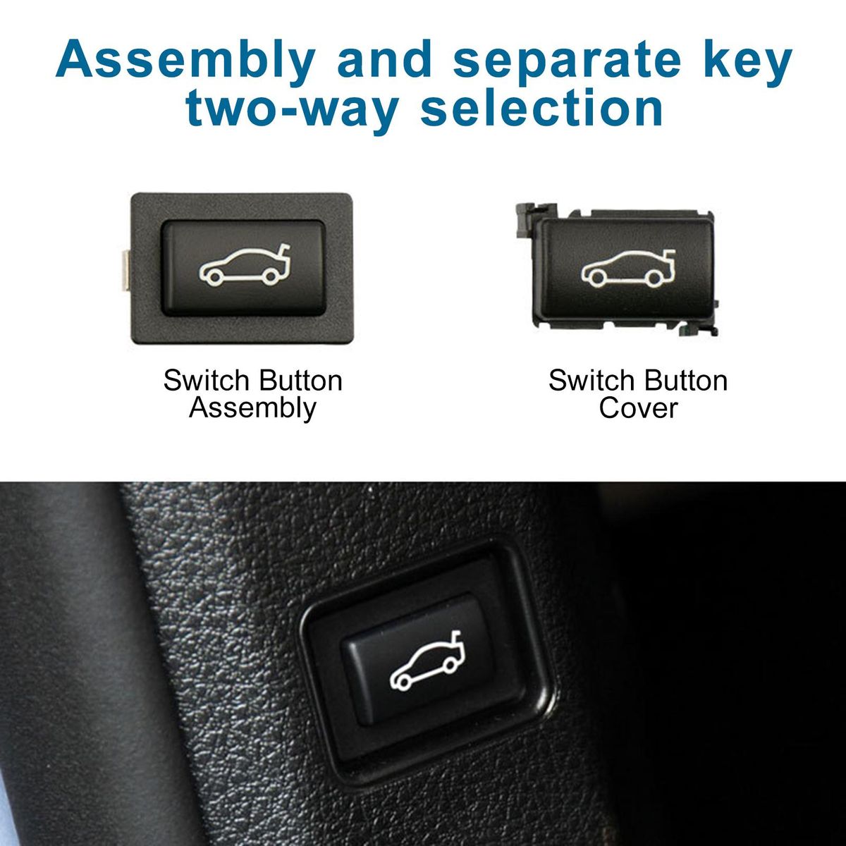 Tailgate Rear Trunk Switch Button Cover Replacement for BMW 1 2 3 4 5 6 7 X1 X3 X4 Z4 Series E60 E70 E90 F20 F22 F30 F36 F10 F01 F25 E84 E89