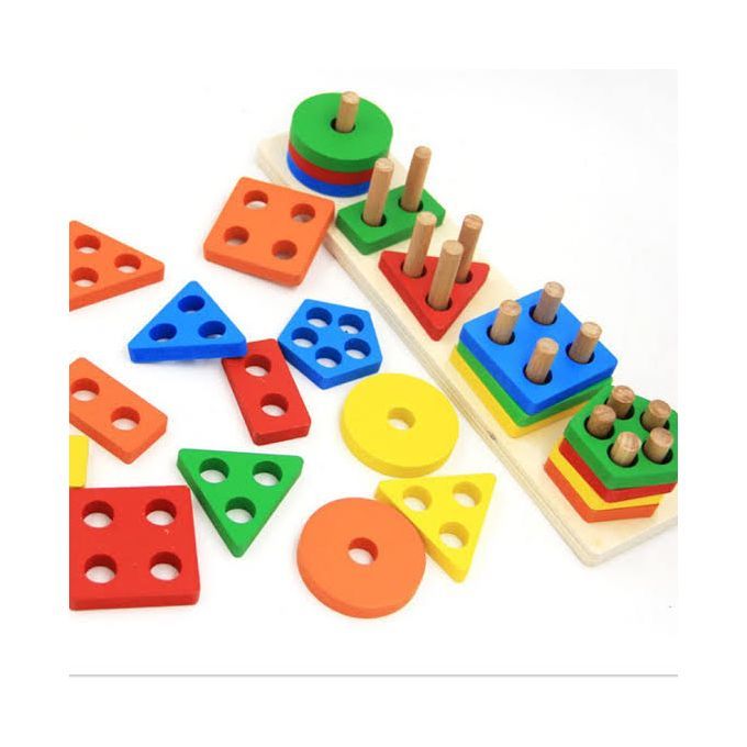 Montessori Learning Wooden Shapes And Colour Sorter