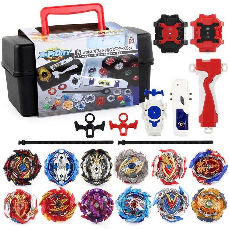 Tops Launchers Beyblade Burst Set Toys With Starter And Arena Metal God Bayblade Bey Blade Blades Sparking Toys-17 Pcs