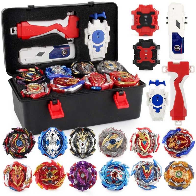 Tops Launchers Beyblade Burst Set Toys With Starter And Arena Metal God Bayblade Bey Blade Blades Sparking Toys-17 Pcs