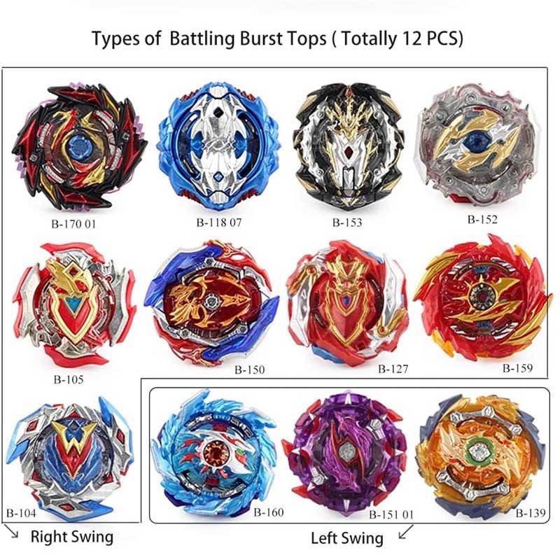 Tops Launchers Beyblade Burst Set Toys With Starter And Arena Metal God Bayblade Bey Blade Blades Sparking Toys-17 Pcs