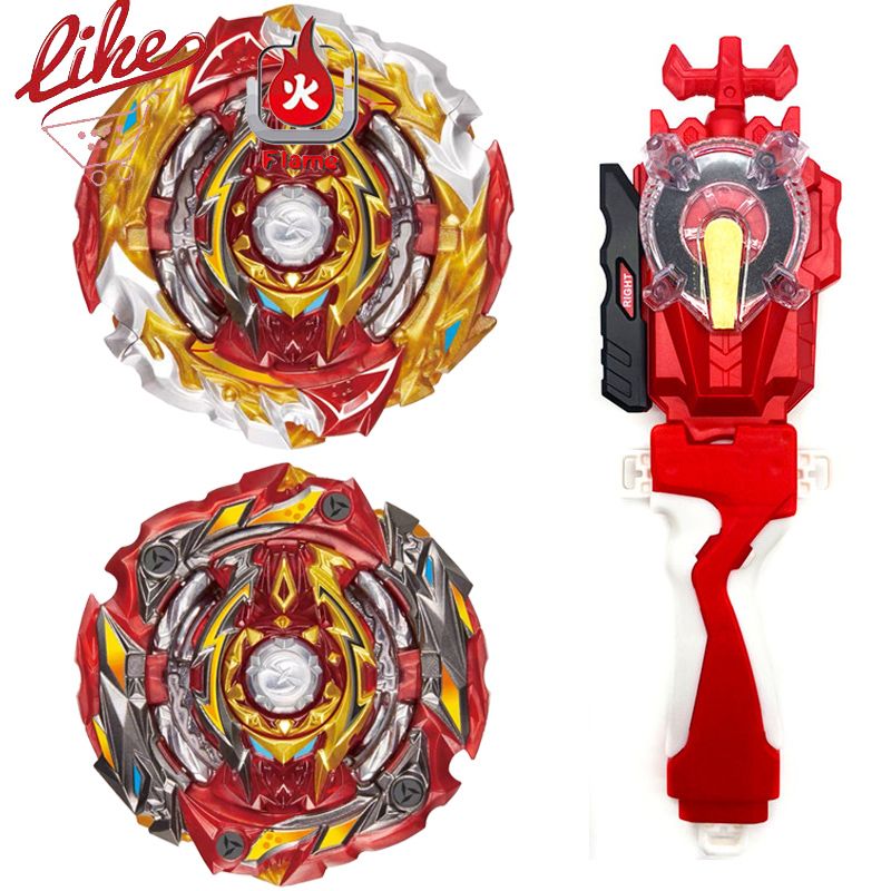 Laike Beyblad  Burst Superking Flame B-172 World Spriggan B172 Nning Top With Launcher Handle Set Toys For Children-LR Spark String Set