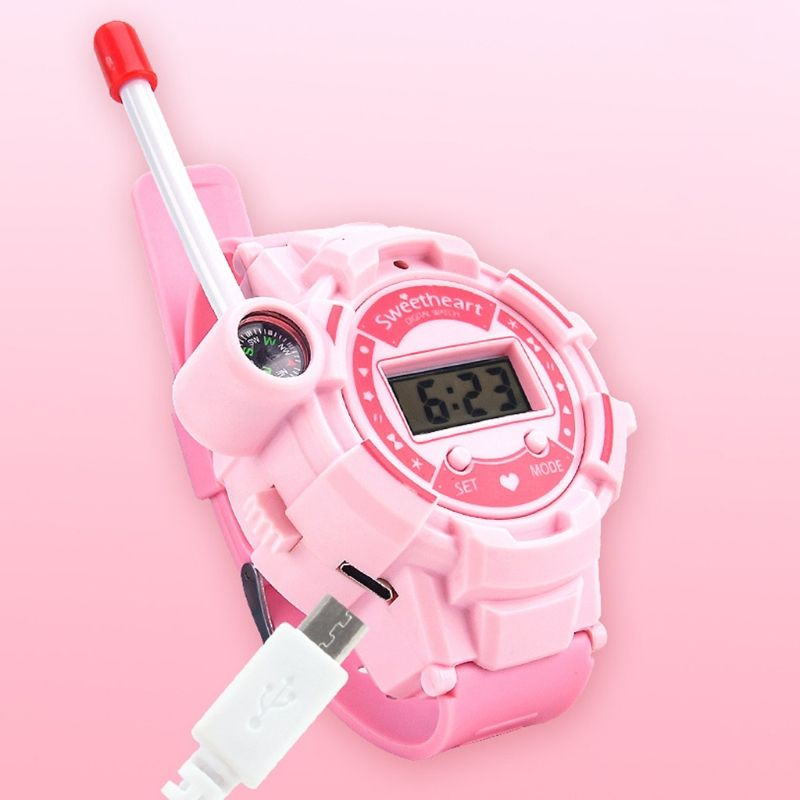HX5D 2 Pcs Children's Watch Walkie-Talkie Toy Kids Time