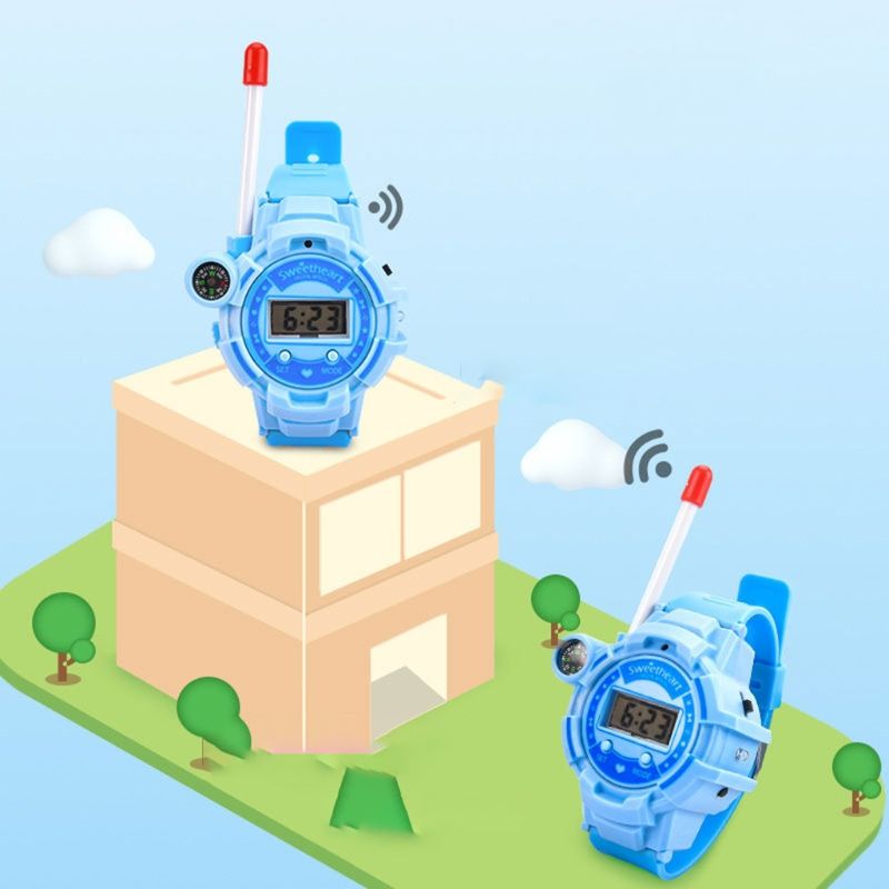 HX5D 2 Pcs Children's Watch Walkie-Talkie Toy Kids Time