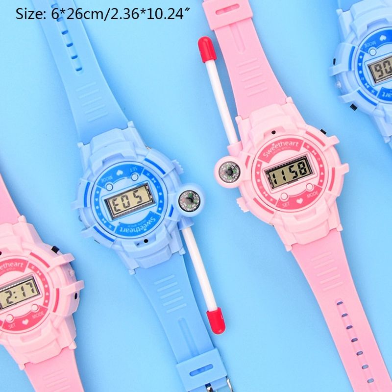 HX5D 2 Pcs Children's Watch Walkie-Talkie Toy Kids Time