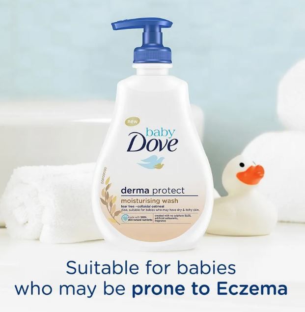 Baby Dove Derma Care Moisturising Wash For Eczema Prone Skin, 400ml