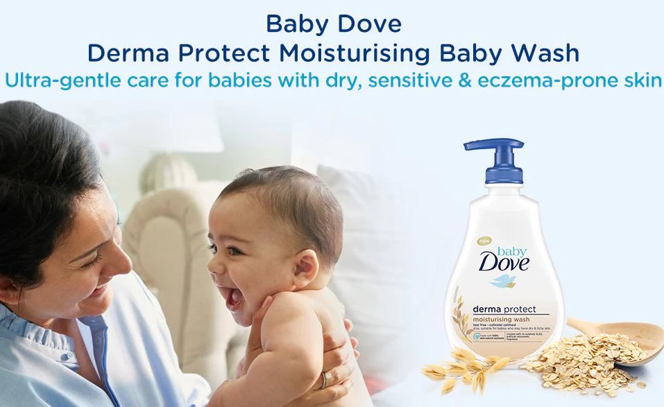 Baby Dove Derma Care Moisturising Wash For Eczema Prone Skin, 400ml