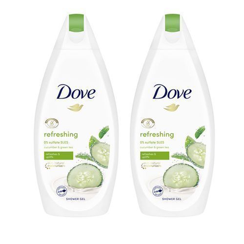 Go Fresh Refreshing Shower Gel Cucumber & Green Tea (500ml X 2))