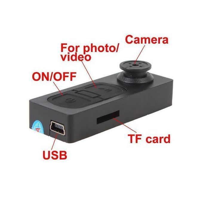 Spy Button Camera