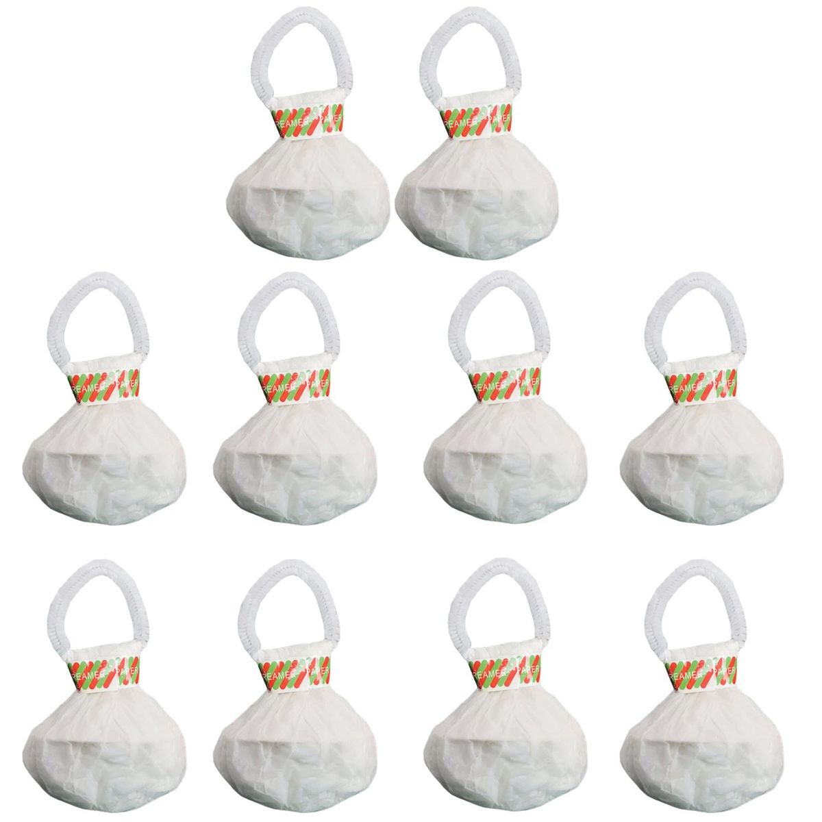 Hand-thrown Streamers 10pcs Celebration Streamer Popper for Parties White