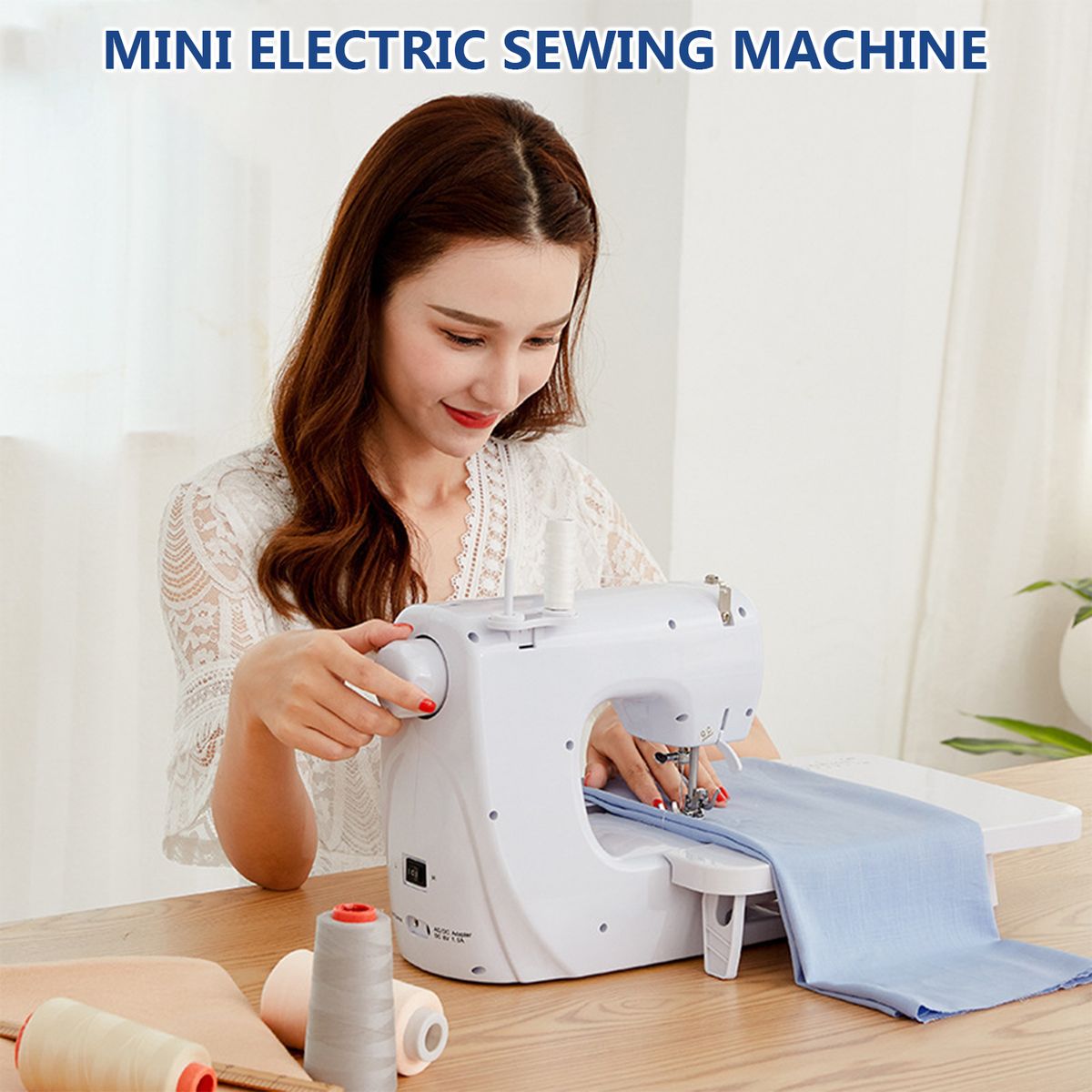 Mini Electric Sewing Machine Household Built-in Stitches