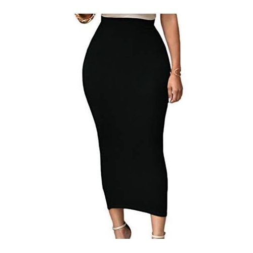 High Waisted Bodycon Skirt - Black