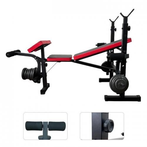 BENCH PRESS WITH 30KG BARBELL.