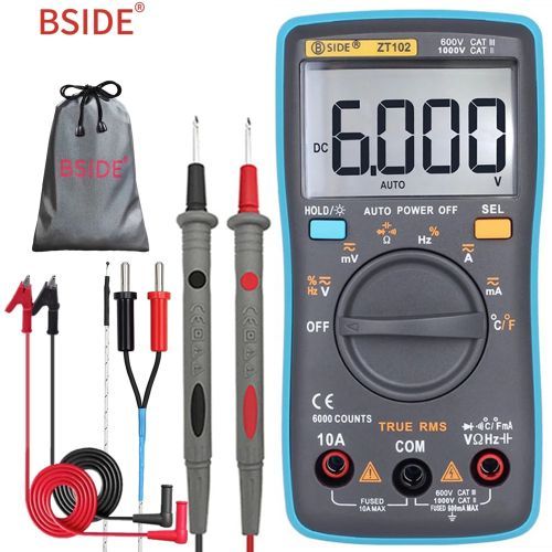 Digital Multimeter BSIDE ZT Series True RMS Auto Range Multimetro Voltmeter Ammeter Capacitance Temperature Ohm HZ NCV Tester