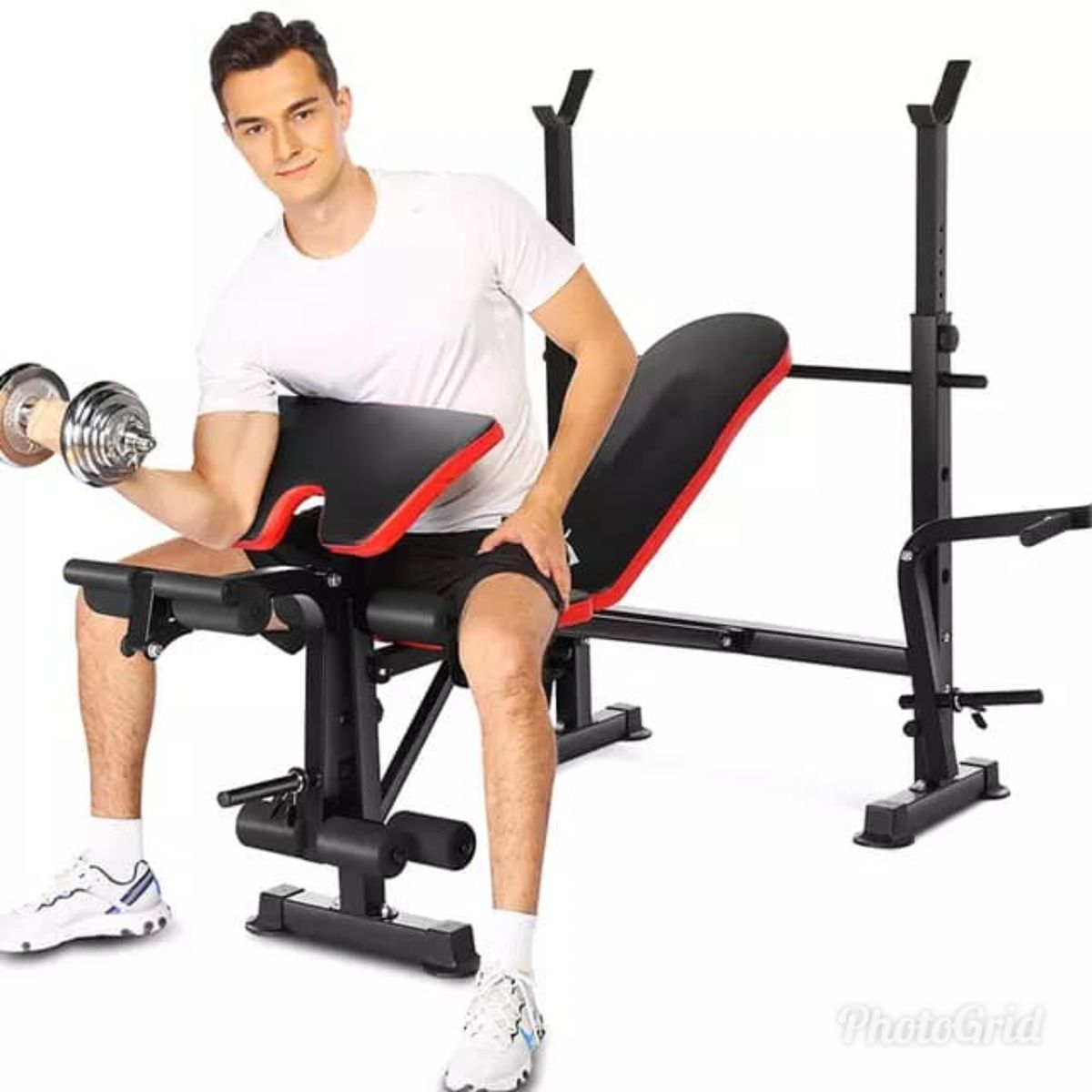 Standard Weight Bench With 30KG Barbell Multi Purpose