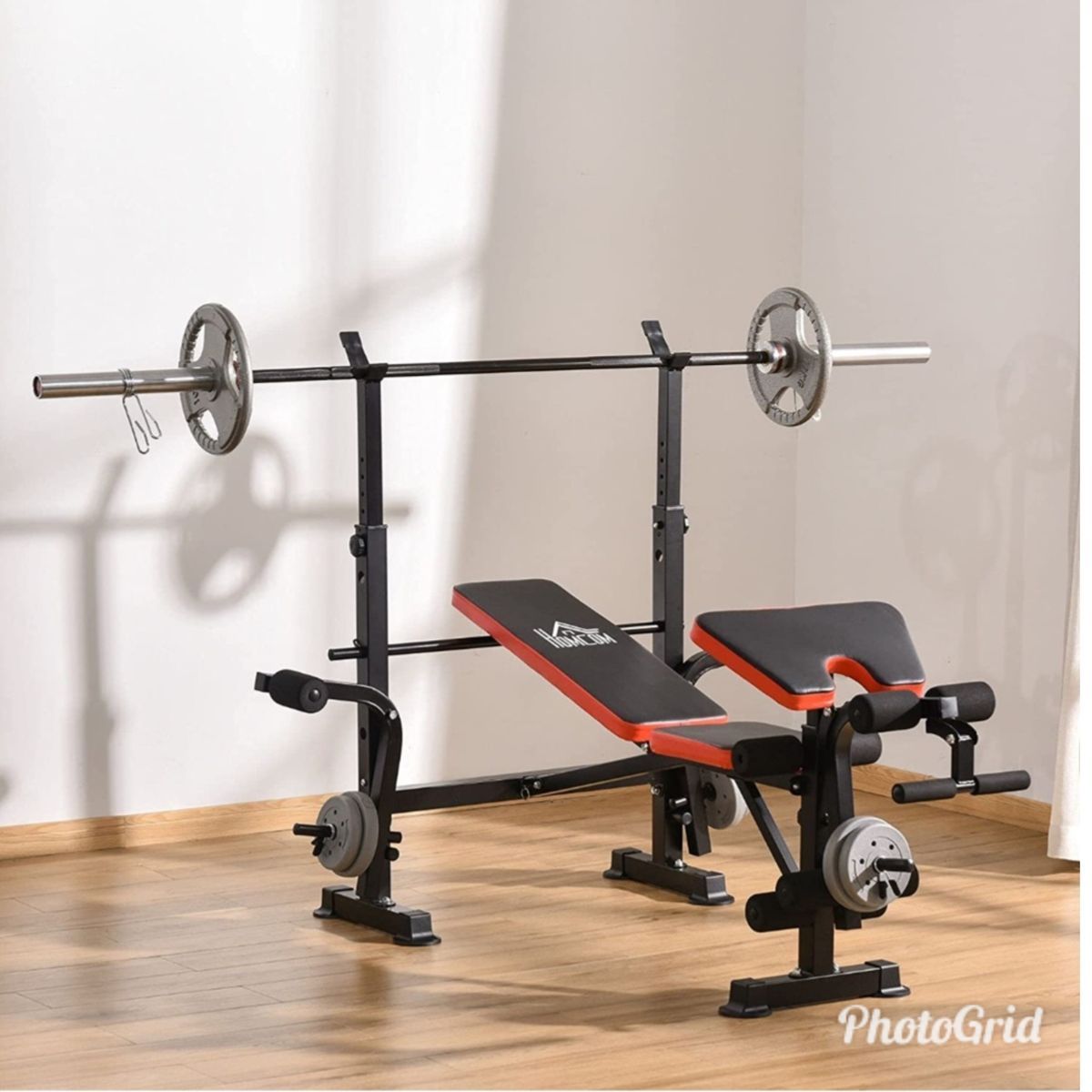 Standard Weight Bench With 30KG Barbell Multi Purpose