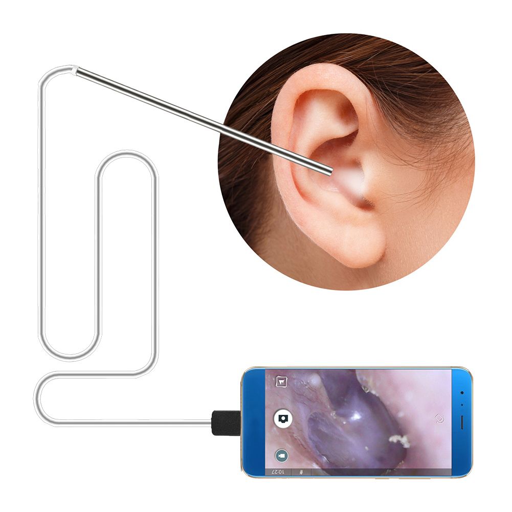 0.22inch 6 LED Lights Digital Otoscope Visual Mini HD Diagnostic Tool For Check The Ear Canal, Mouth, Gums, Throat