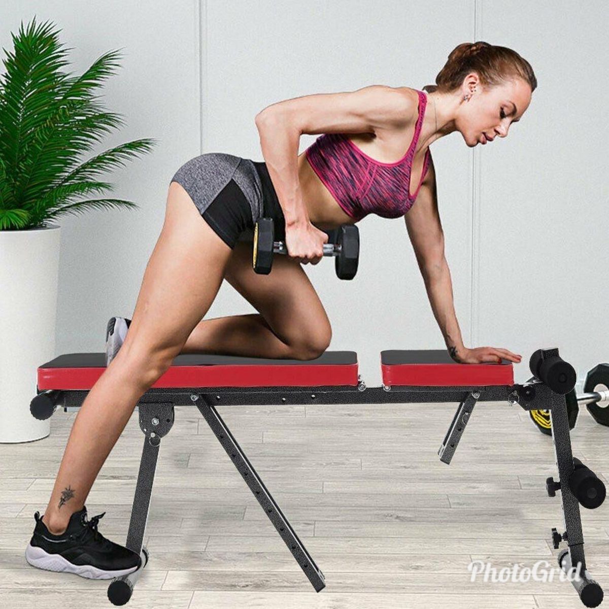 Adjustable Weight Bench With 20kg Dumbbell