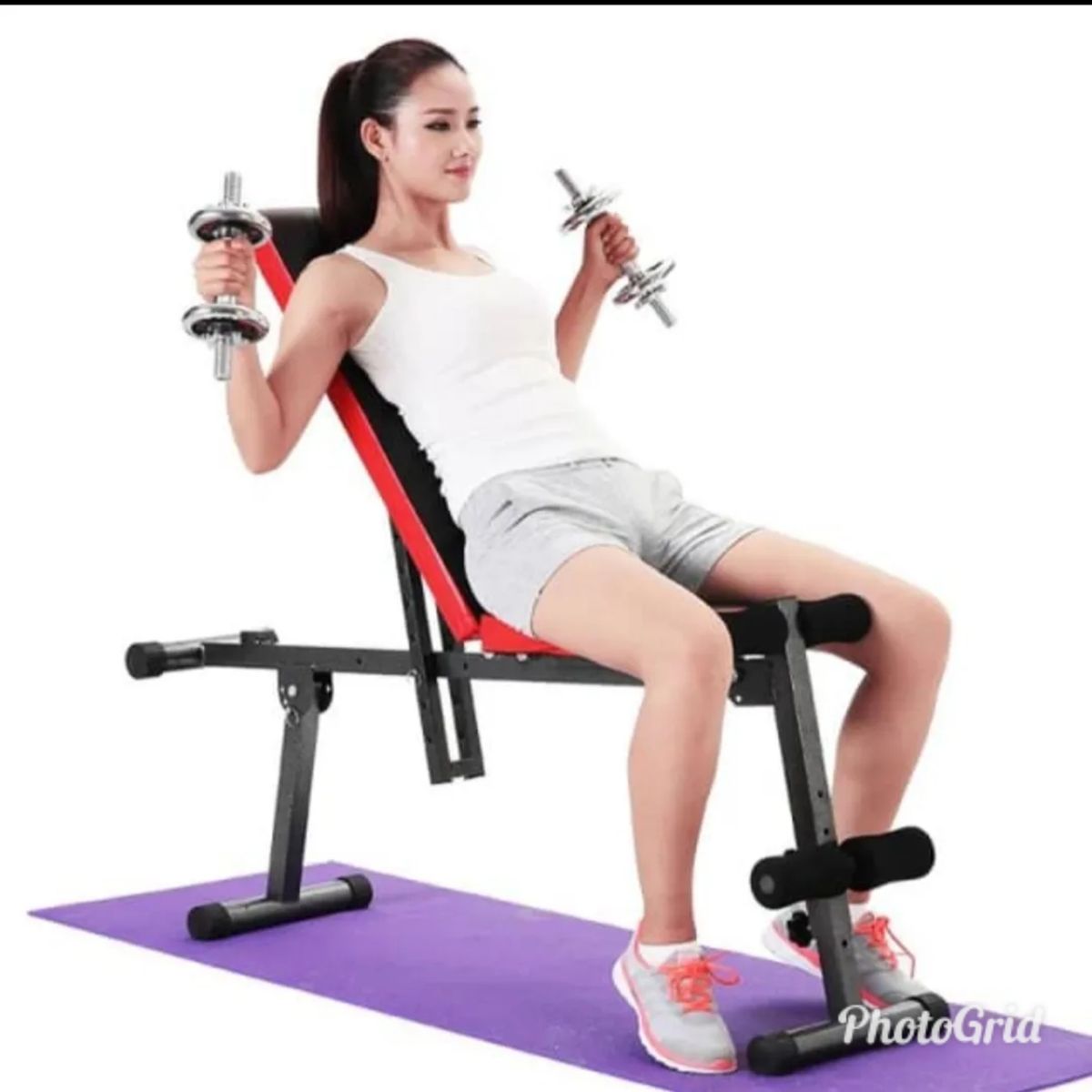 Adjustable Weight Bench With 20kg Dumbbell
