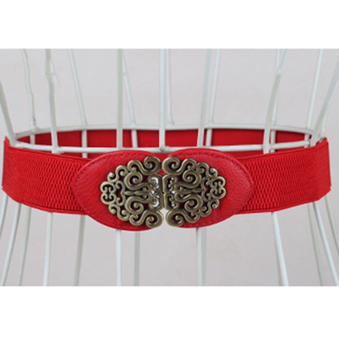 Leather Belt Alloy Elastic Lady Belts
