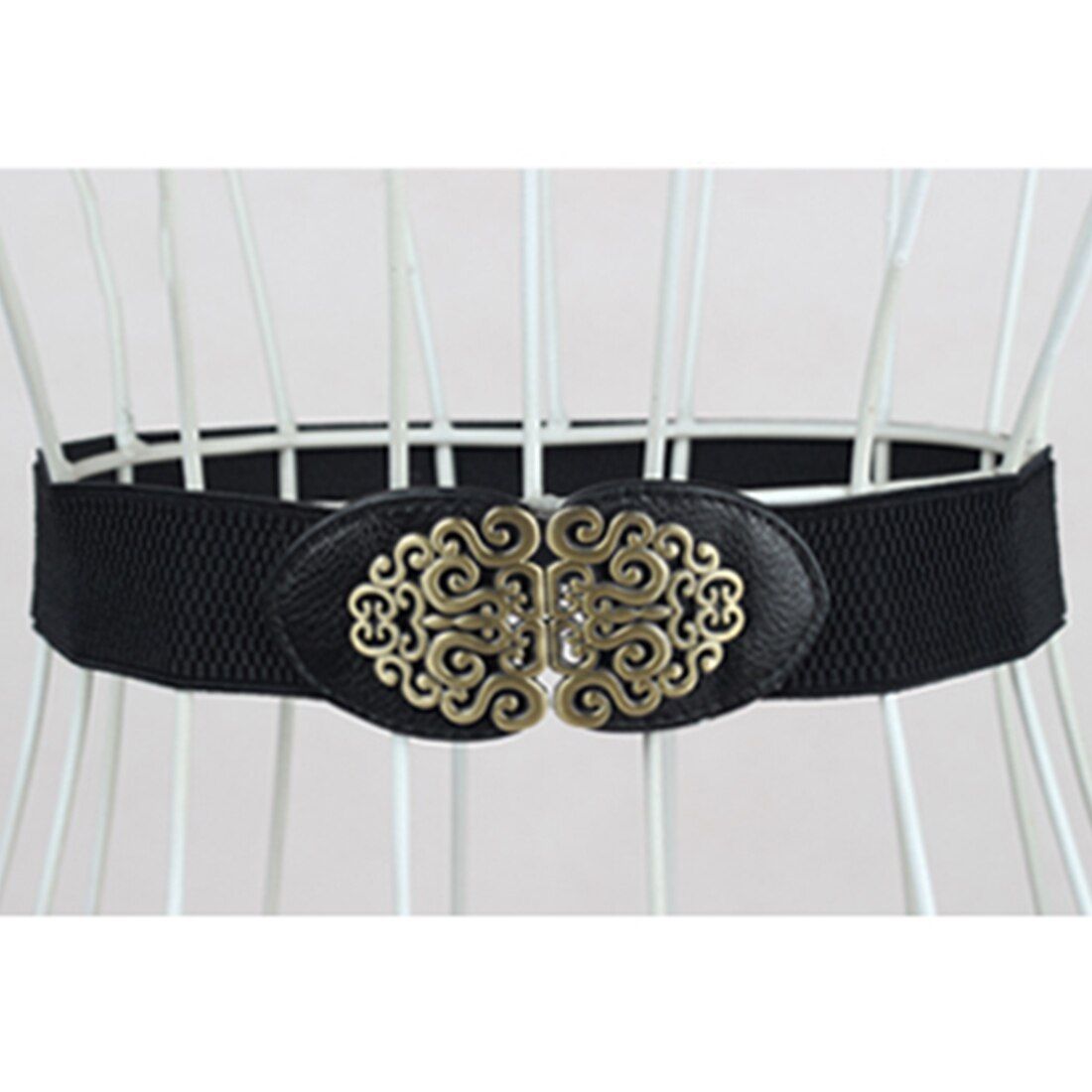 Leather Belt Alloy Elastic Lady Belts