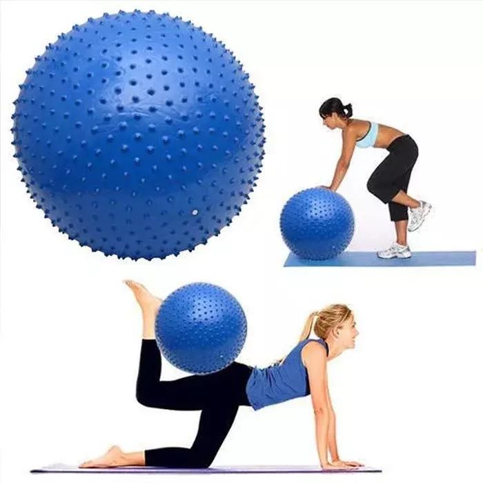 Sit Up Bench With Dumbbells And Pull Up Spring For Arm Coiling Exercise And Exercise Ball.