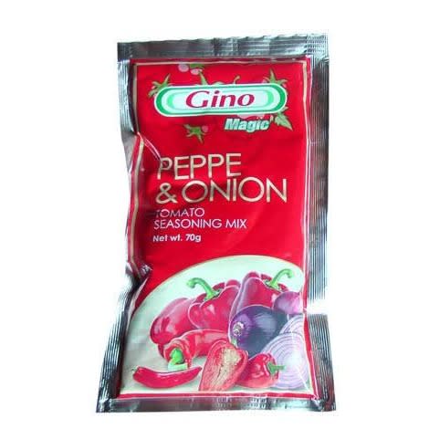 Gino Magic, Pepper, Onion And Tomato Paste - 70g x 25