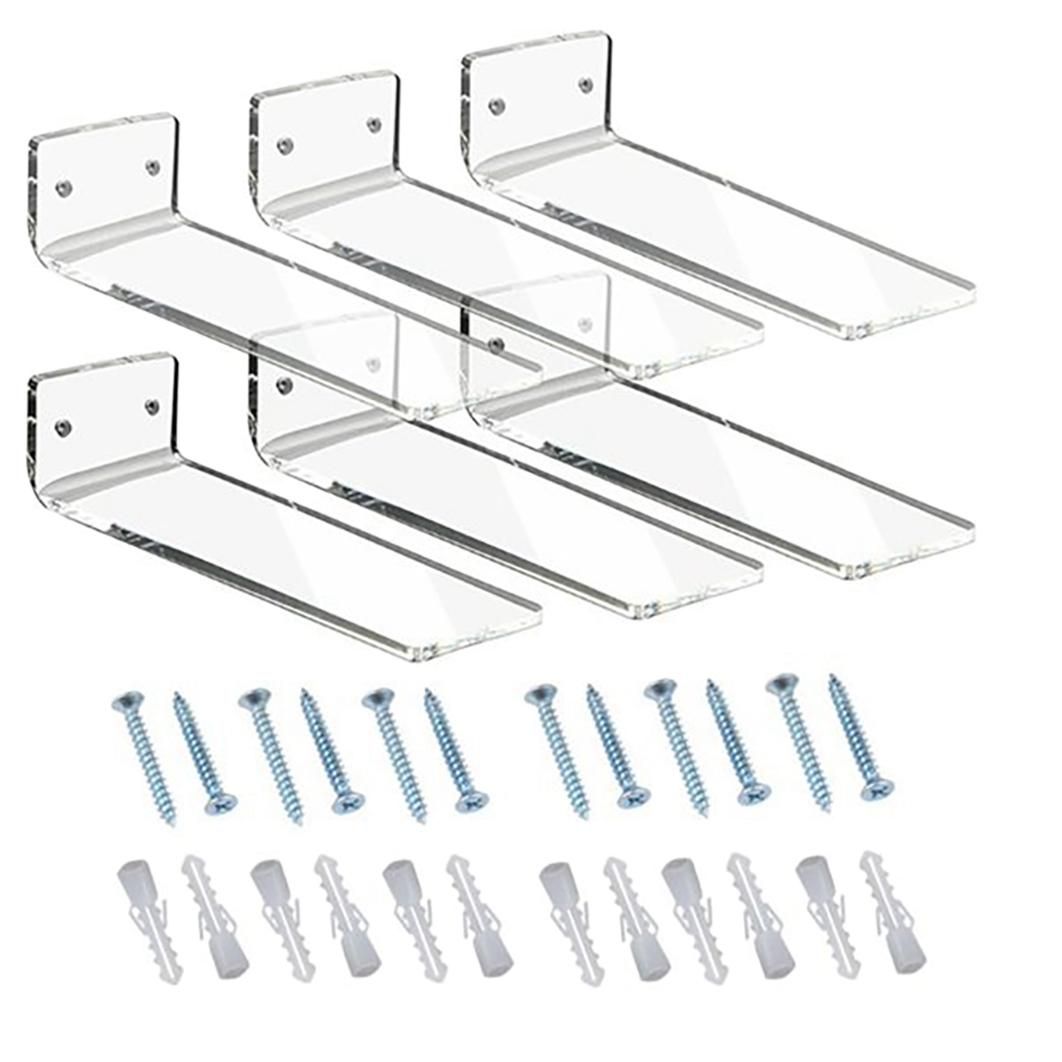 6 Pack Floating Shoe Display,Shelves Wall Mount Levitating