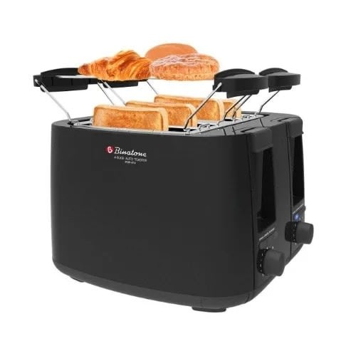 Four Slice Auto Pop-up Toaster Pop-414 - Black