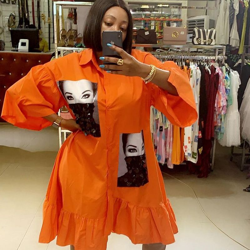 Oversized Women's Fashion Casual Loose Long Sleeve Dress