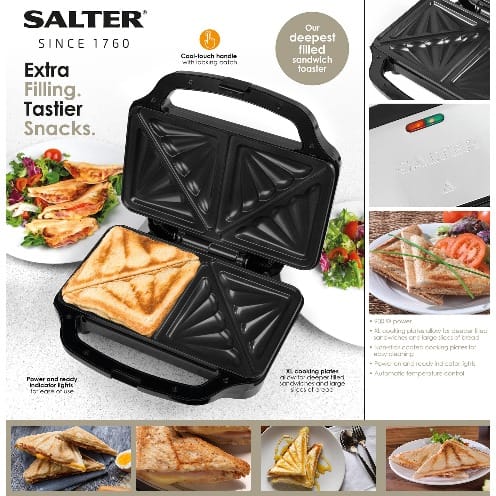 Electric Xl Deep Fill Sandwich Toaster - 900W - Ek2017S