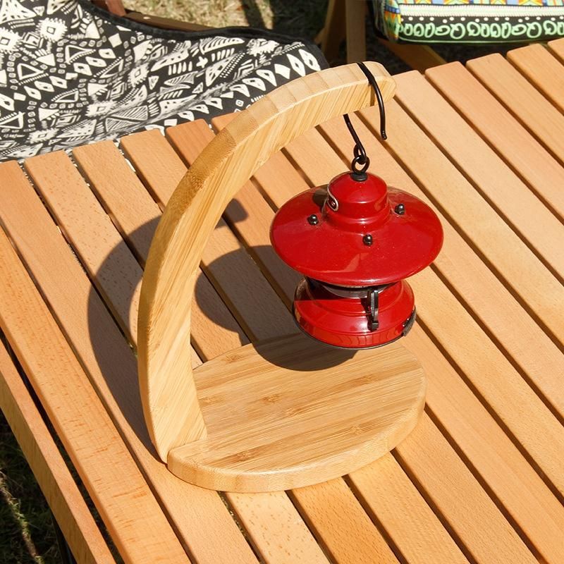 Light Stand Outdoor Camping Lamp Holder Tent Lamp Simple Style Wood Shelf Outdoor Camping Equipment Camping Equipment