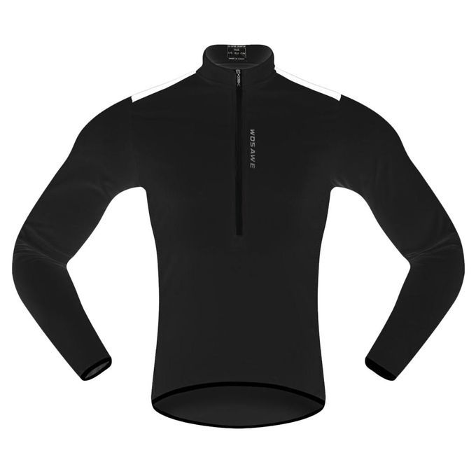 Unisex Premium Long Sleeve Jersey Top T-shirt Bike Bicycle Black M