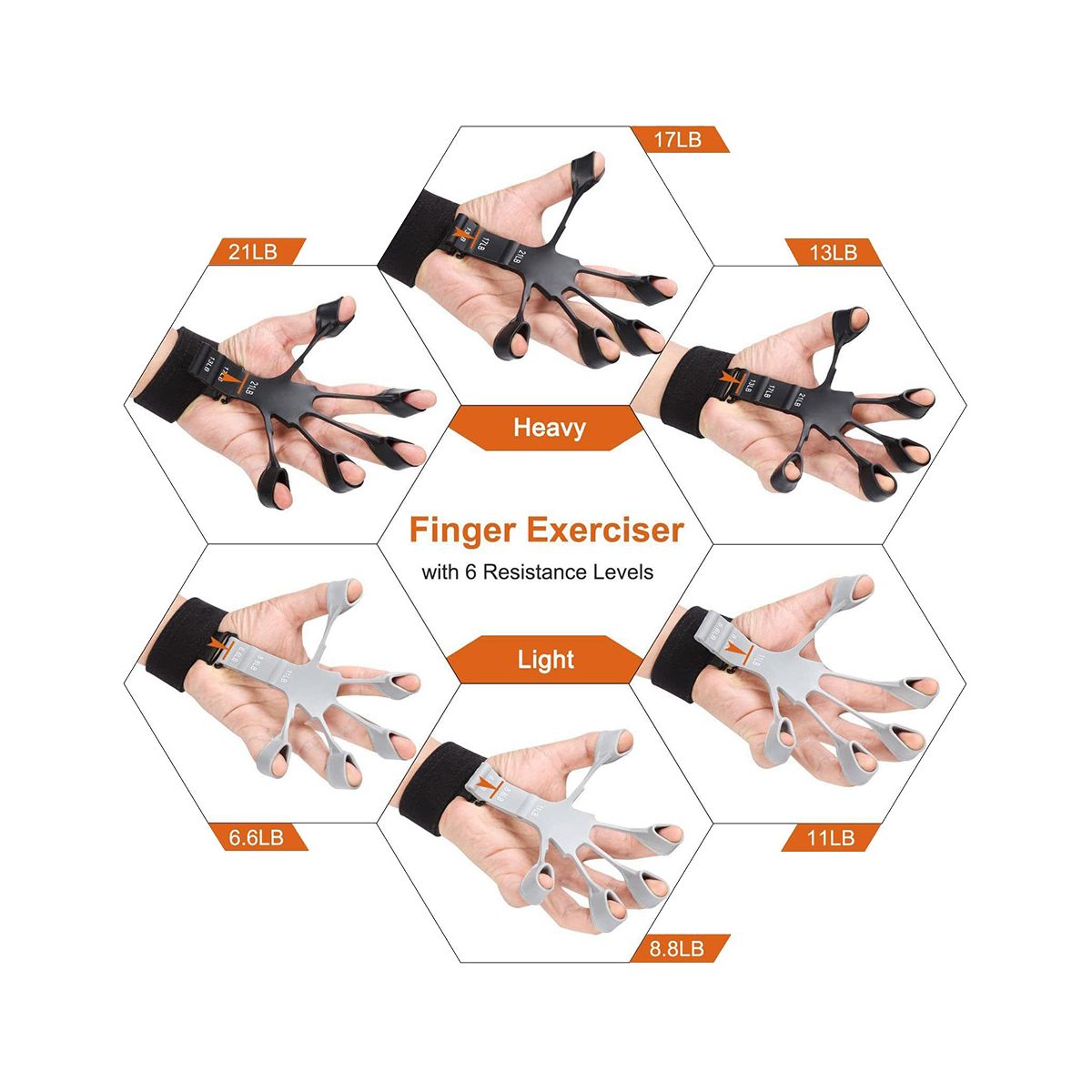 Finger Gripper Guitar Finger Exerciser Hand Stren