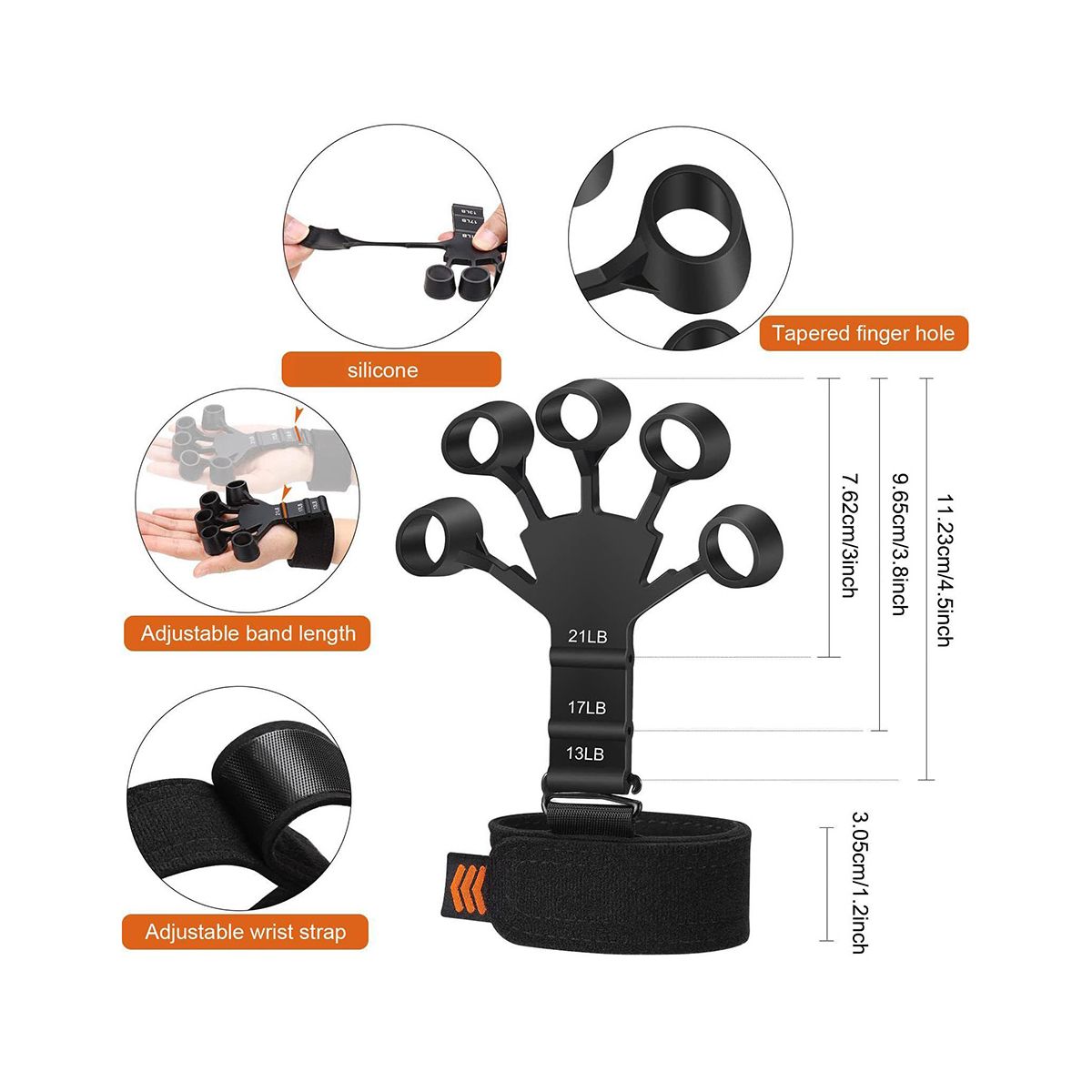 Finger Gripper Guitar Finger Exerciser Hand Stren