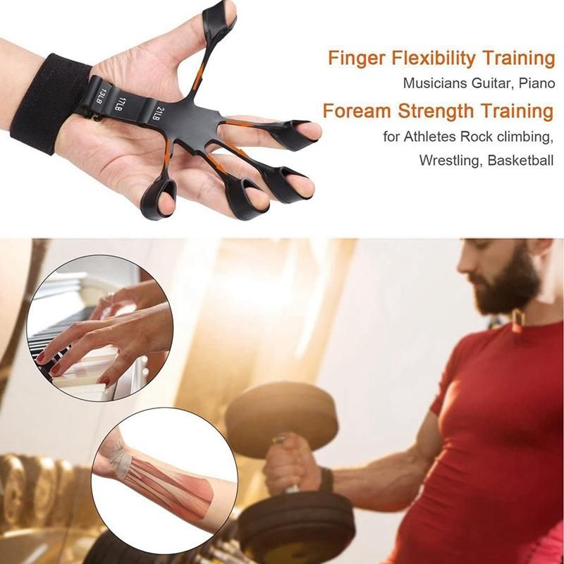 Finger Gripper Guitar Finger Exerciser Hand Strengthener Han