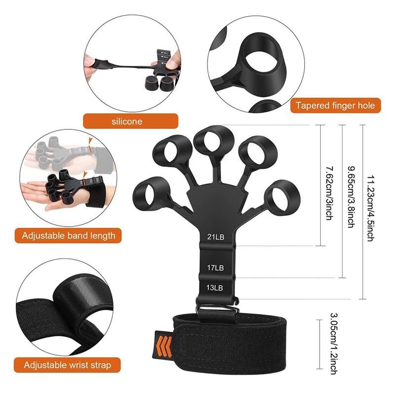 Finger Gripper Guitar Finger Exerciser Hand Strengthener Han