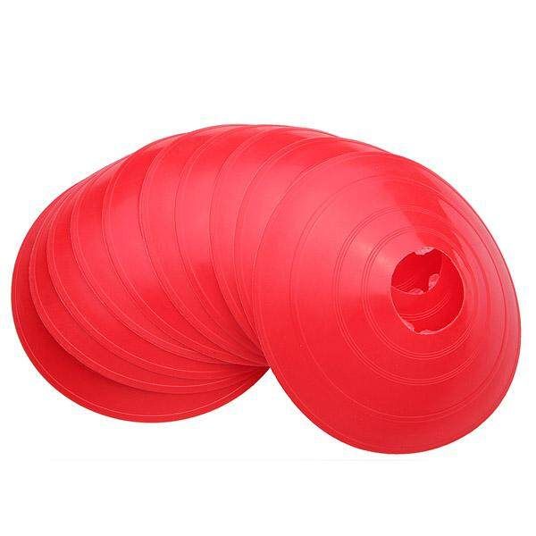 60 Pcs Soccer Train Speed Disc Cone Football Cross Training Roadblocks Red