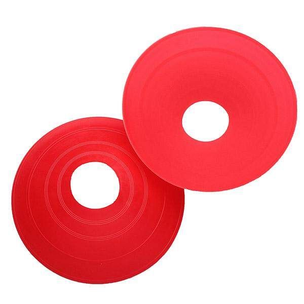 60 Pcs Soccer Train Speed Disc Cone Football Cross Training Roadblocks Red