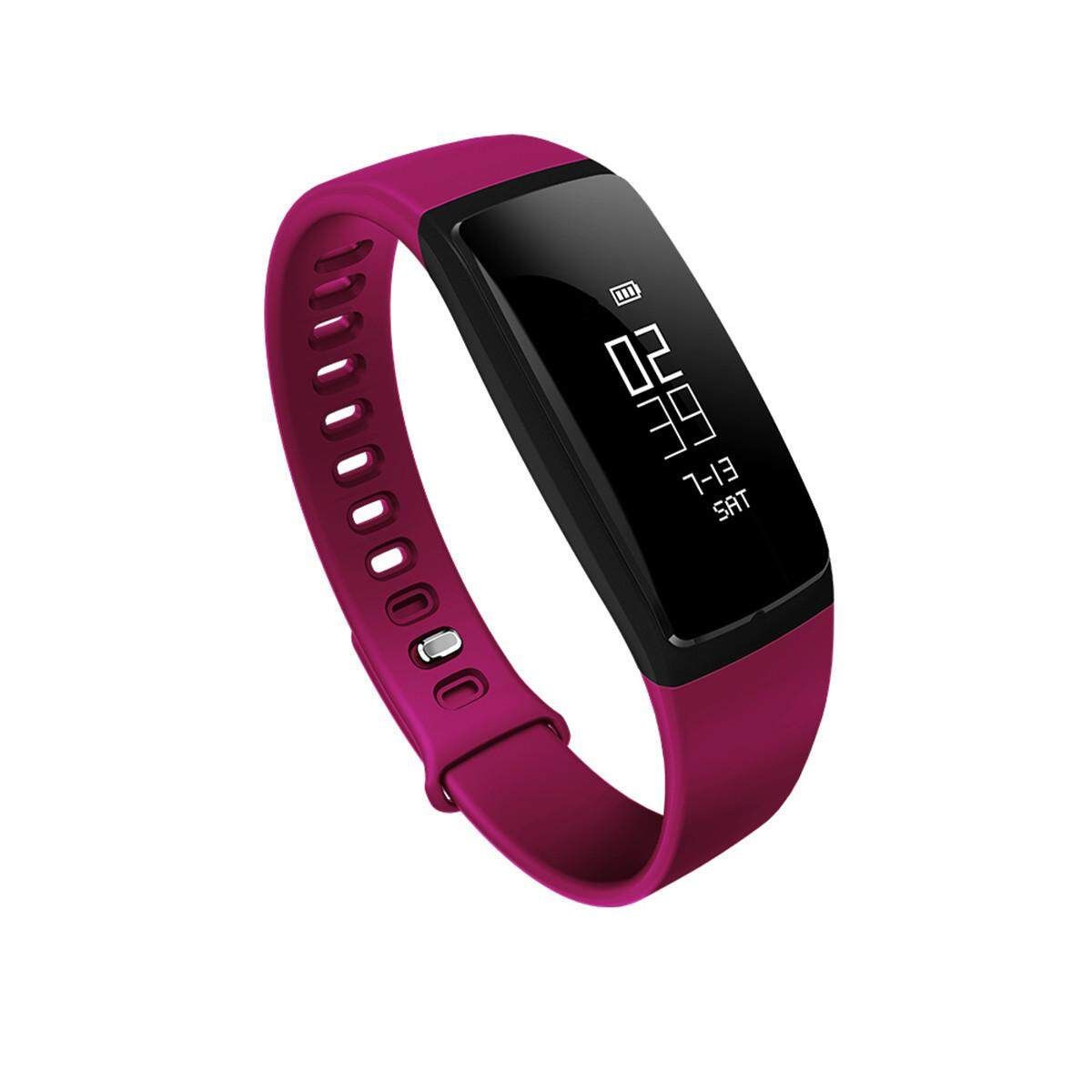 LY 107S /Oxygen Heart Rate Fitness Band Sport Bracelet Smart Watch Red Gules