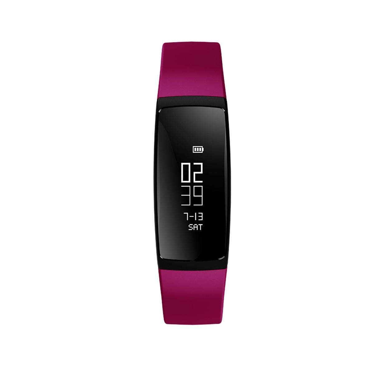 LY 107S /Oxygen Heart Rate Fitness Band Sport Bracelet Smart Watch Red Gules