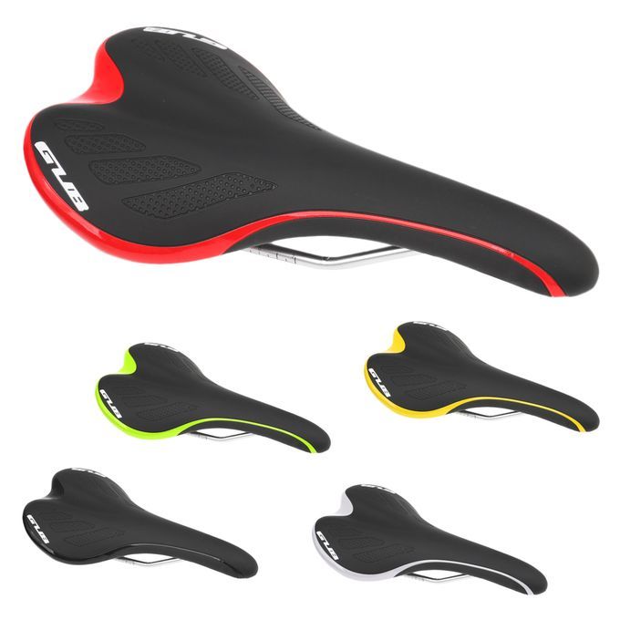 Unisex Bicycle Saddle Cycling MTB Road Bike Front Seat Black-red