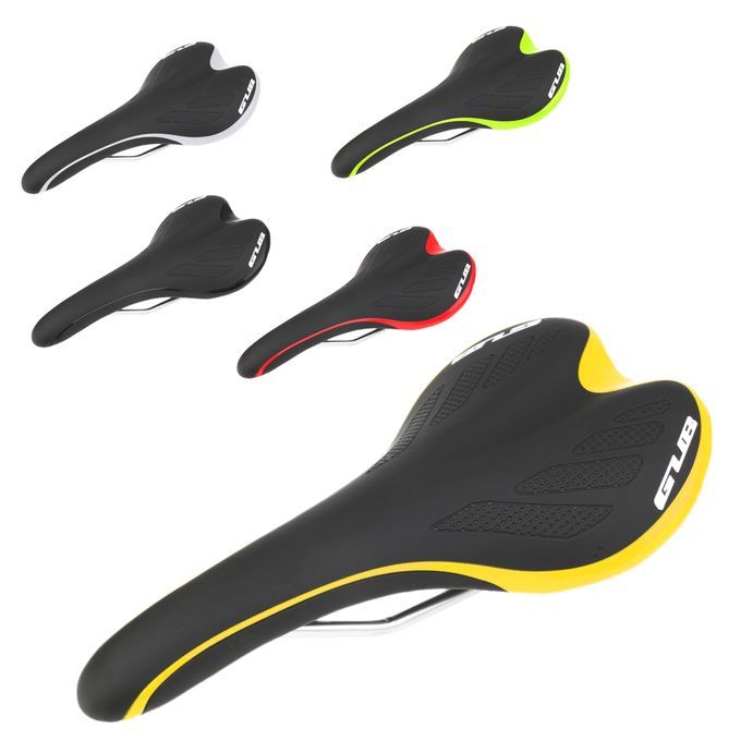 Unisex Bicycle Saddle Cycling MTB Road Bike Front Seat Black-red