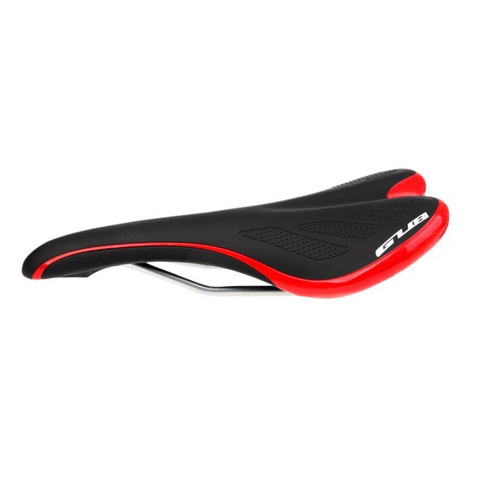 Unisex Bicycle Saddle Cycling MTB Road Bike Front Seat Black-red
