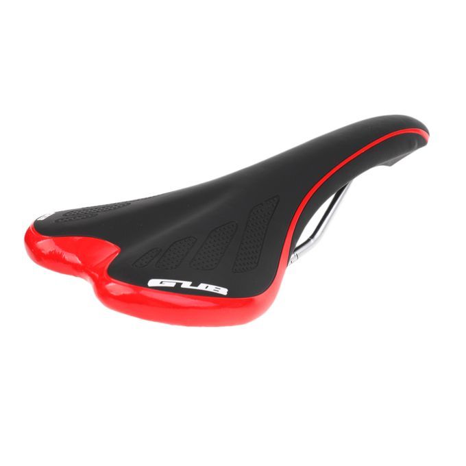 Unisex Bicycle Saddle Cycling MTB Road Bike Front Seat Black-red