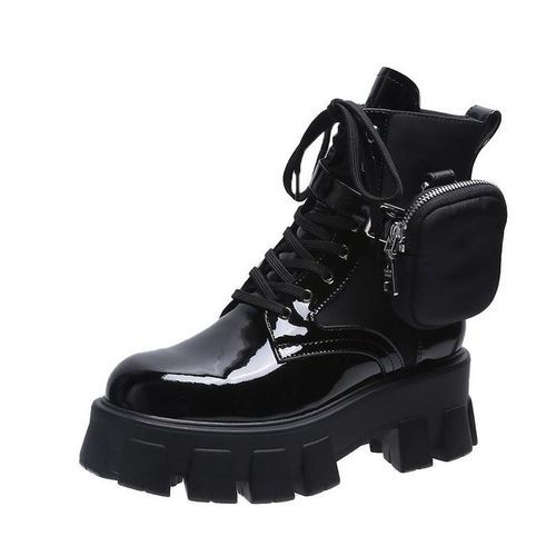 Female Boot Sneakers. Black