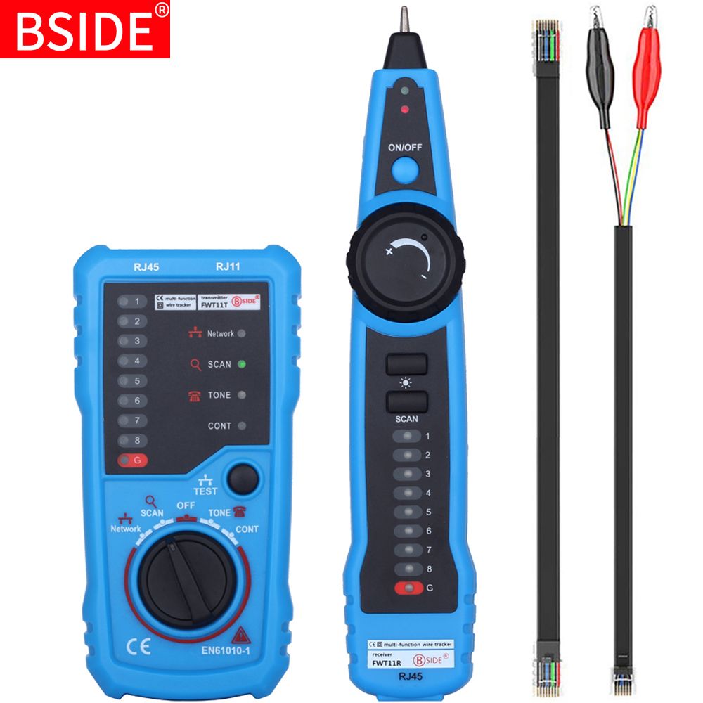 FWT11 High Quality RJ11 RJ45 Cat5 Cat6 Telephone Wire Tracker Tracer Toner Ethernet LAN Network Cable Tester Line Finder