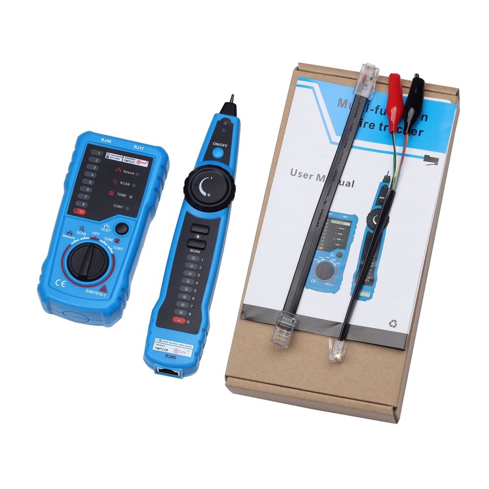 FWT11 High Quality RJ11 RJ45 Cat5 Cat6 Telephone Wire Tracker Tracer Toner Ethernet LAN Network Cable Tester Line Finder