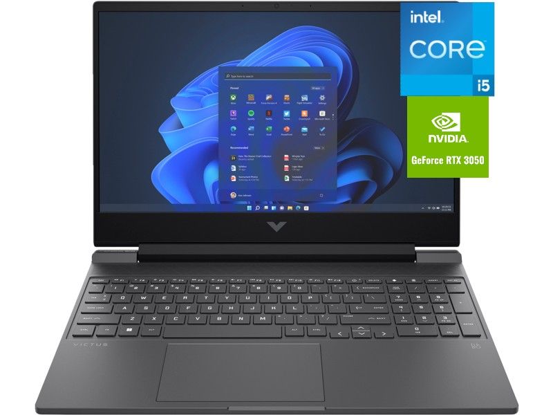 15 VICTUS GAMING, 12TH GEN INTEL CORE I5, 8GB RAM, 512GB SSD,4GB NVIDIA RTX 3050 WINS 11